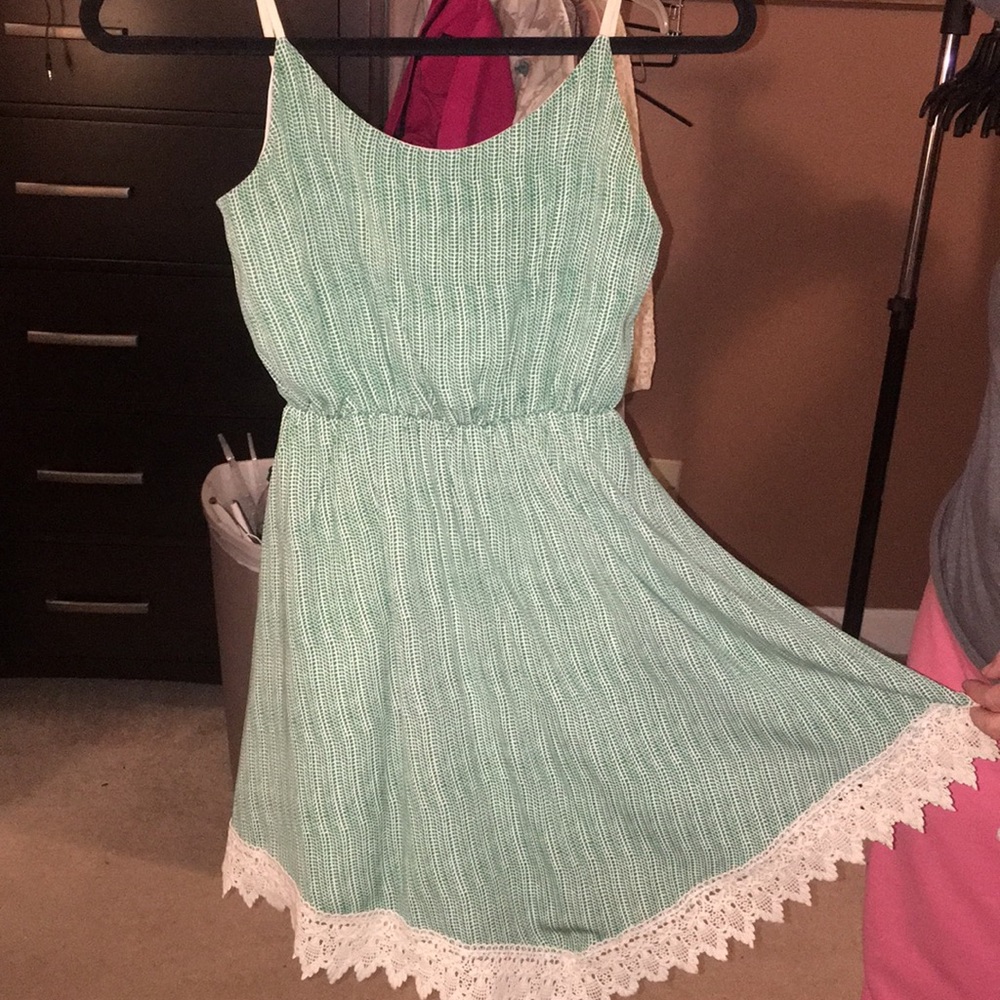 Green sun dress